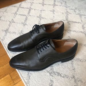 Bally Scrivani Leather Derby Shoe.